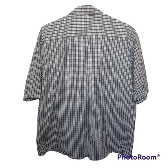 𝅺Wrangler Short Sleeve Cotton Plaid Button Down Shirt - Picture 2 of 10